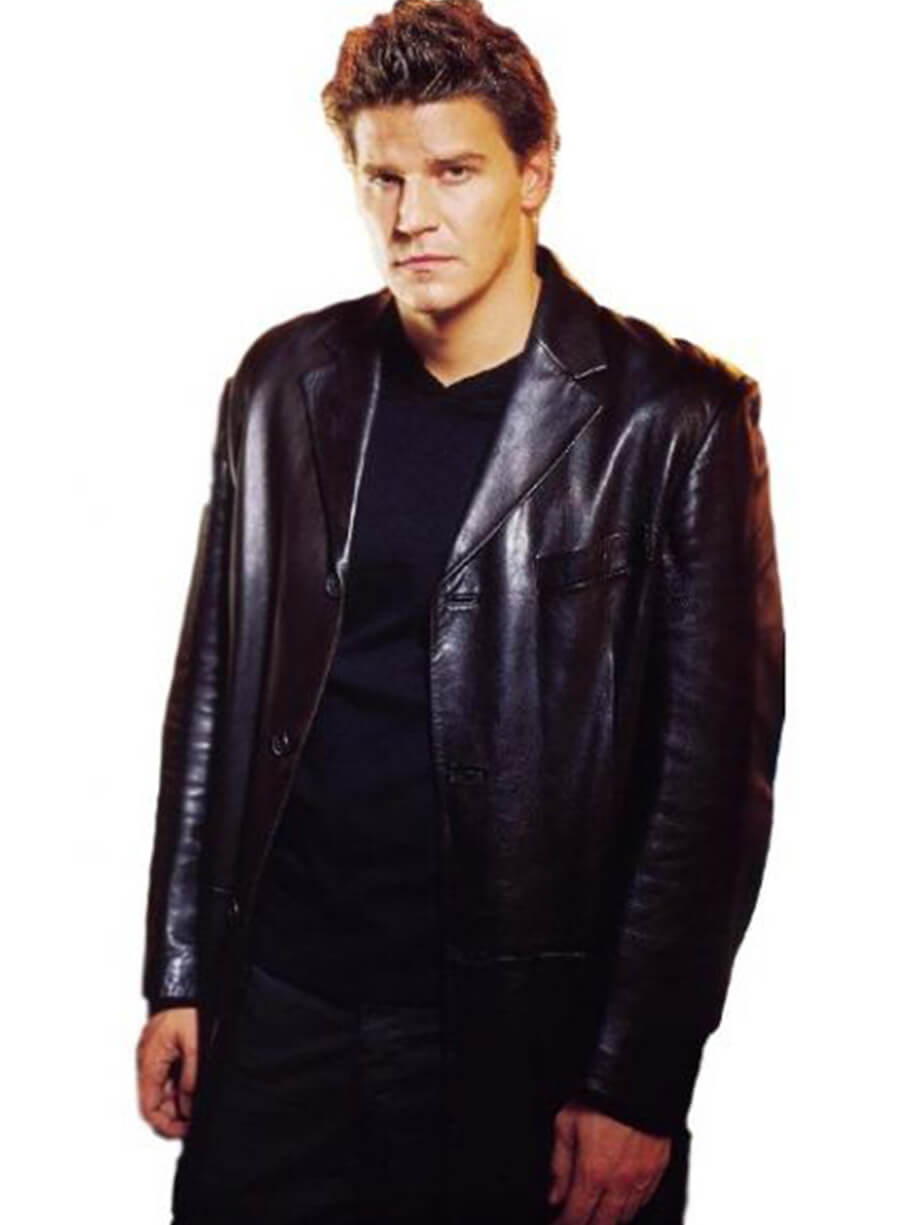 Harpoon Angel Inspired Black Real Leather Coat