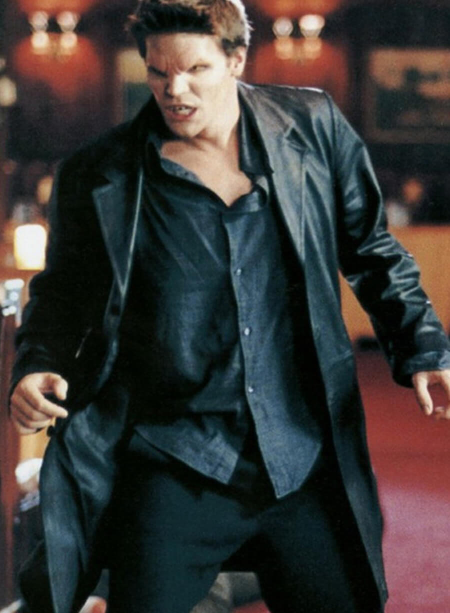Harpoon Angel Inspired Black Real Leather Coat