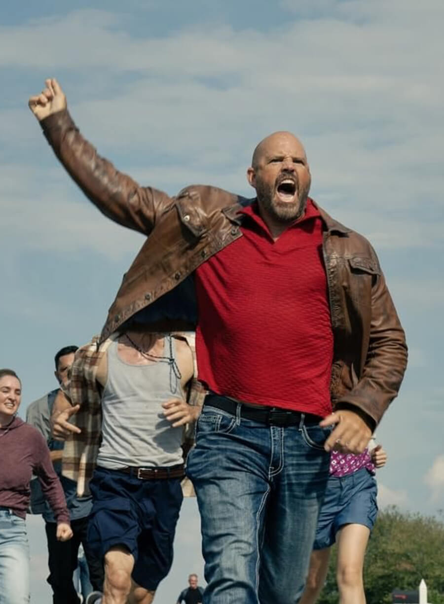 Harpoon Keith Smith Inspired Brown Real leather Leather Jacket - Peacemaker S02 Style