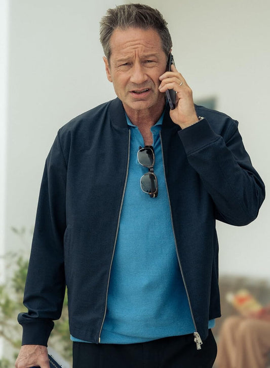 Harpoon Jamie Tanner Inspired Blue Bomber Jacket - Malice 2025 Tv Series Style