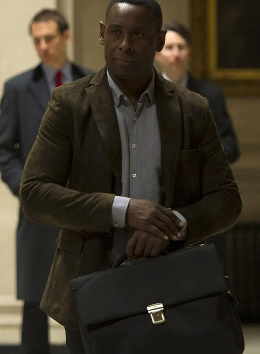 Harpoon Joel Steadman Inspired Brown Leather Jacket - The Night Manager Style