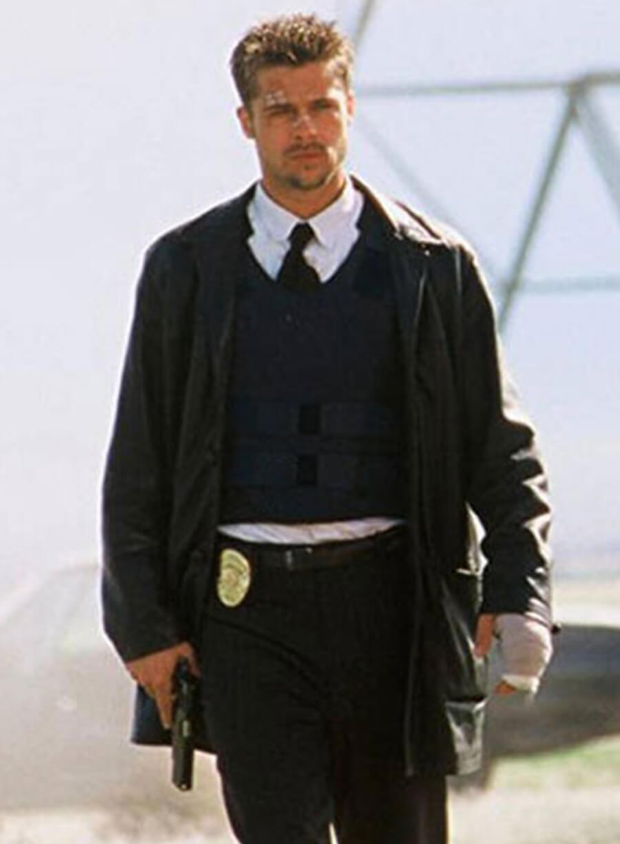 Harpoon David Mills Inspired Black Real Leather Coat - Seven Style