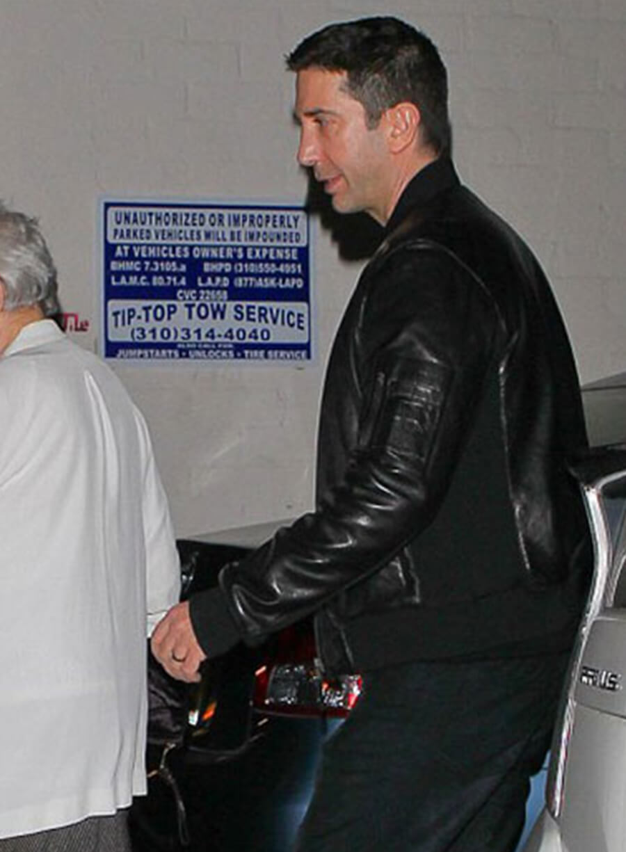 Harpoon David Schwimmer Inspired Black Bomber Jacket