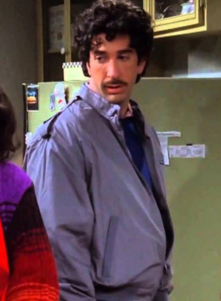 Harpoon Ross Geller Inspired Grey Cotton Fabric Cotton Jacket - Friends Style