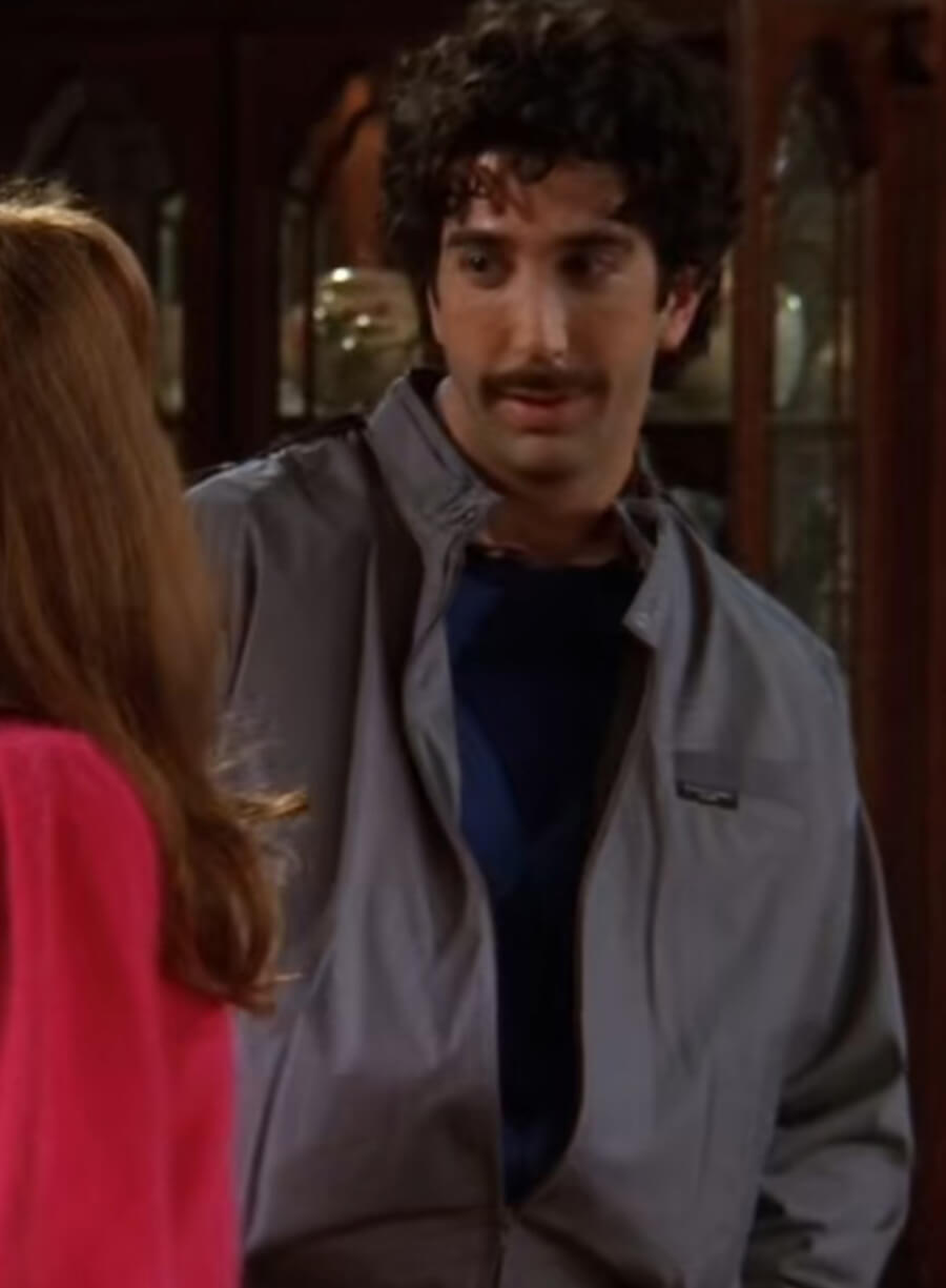 Harpoon Ross Geller Inspired Grey Cotton Fabric Cotton Jacket - Friends Style