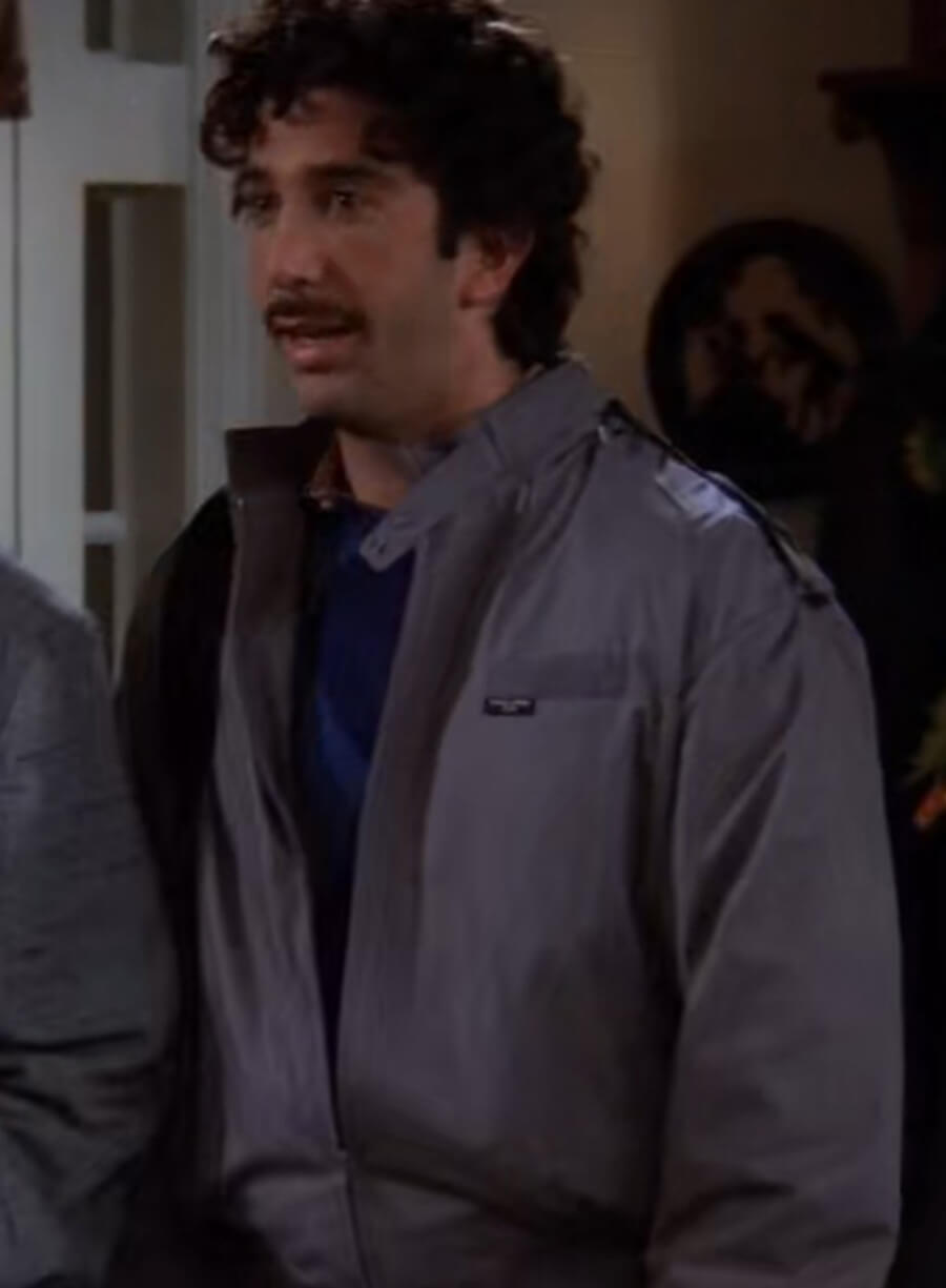 Harpoon Ross Geller Inspired Grey Cotton Fabric Cotton Jacket - Friends Style