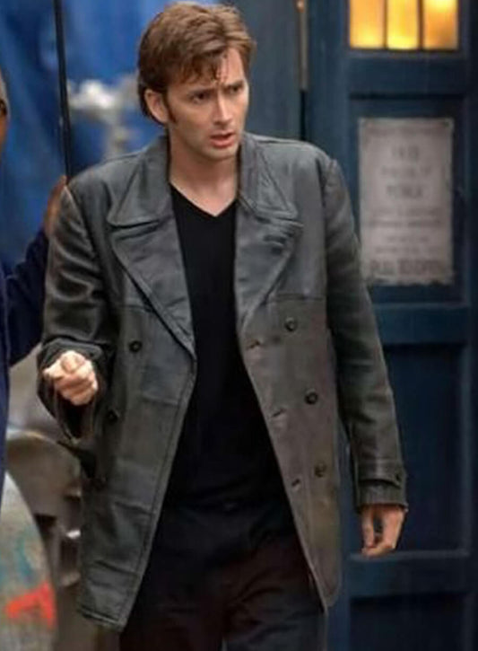 Harpoon The Doctor Inspired Black Coat - Doctor Who TV Series Style