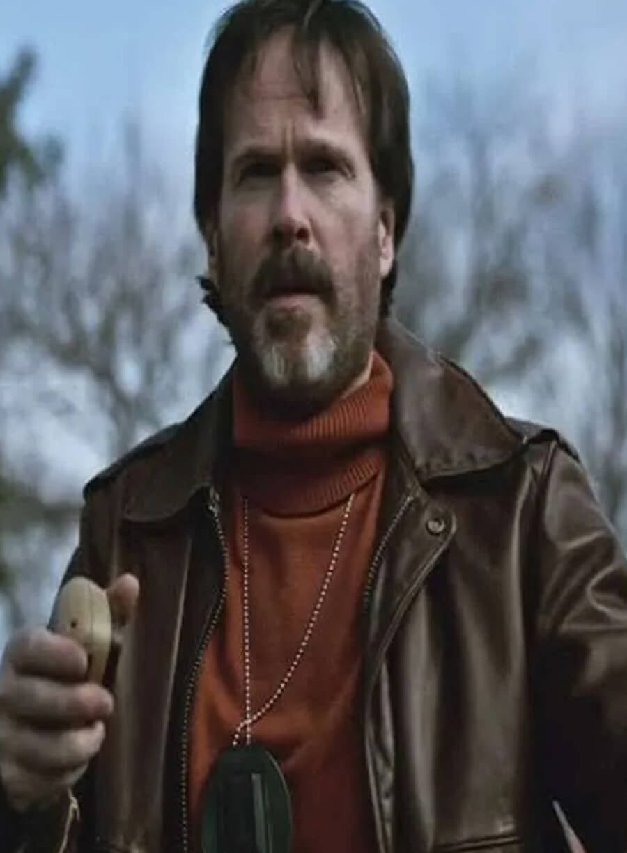 Harpoon Michael Grable Inspired Brown Leather Jacket - Dead Man's Wire Style