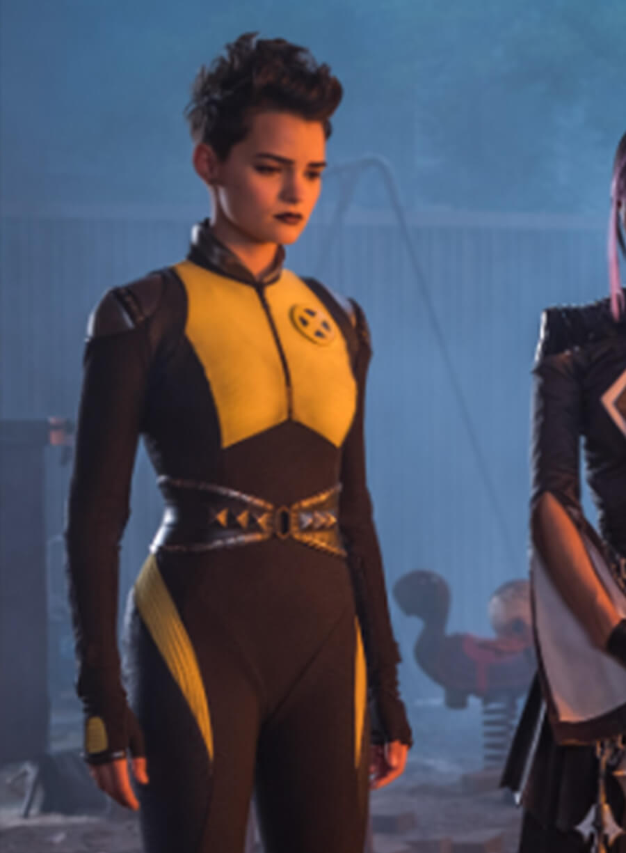 Harpoon Negasonic Teenage Inspired Yellow & Black Leather Jacket - Deadpool 2 Style