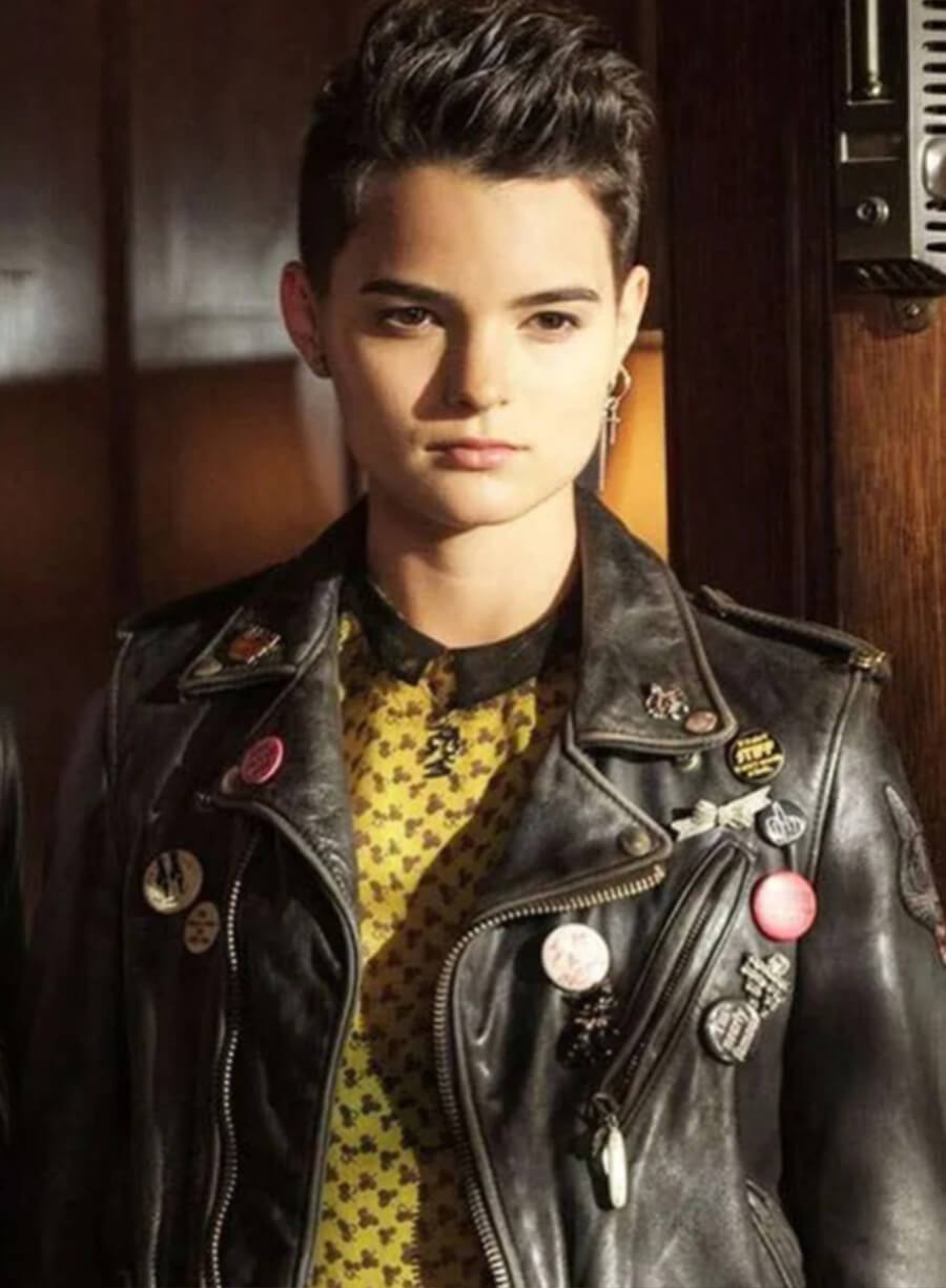 Harpoon Negasonic Teenage Warhead Inspired Black Biker Jacket - Deadpool & Wolverine 2024 Style