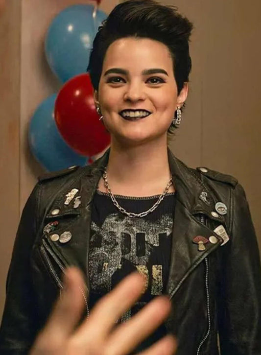 Harpoon Negasonic Teenage Warhead Inspired Black Biker Jacket - Deadpool & Wolverine 2024 Style