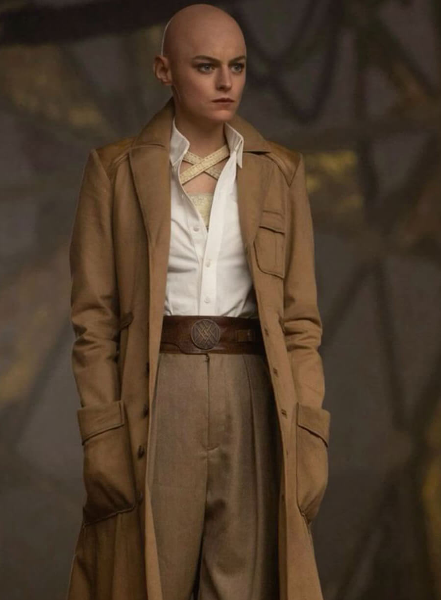 Harpoon Cassandra Nova Inspired Brown Cotton Fabric Coat - Deadpool & Wolverine 2024 Style
