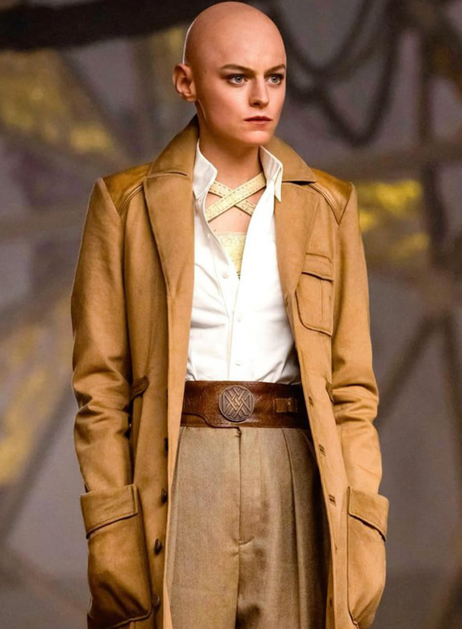Harpoon Cassandra Nova Inspired Brown Cotton Fabric Coat - Deadpool & Wolverine 2024 Style