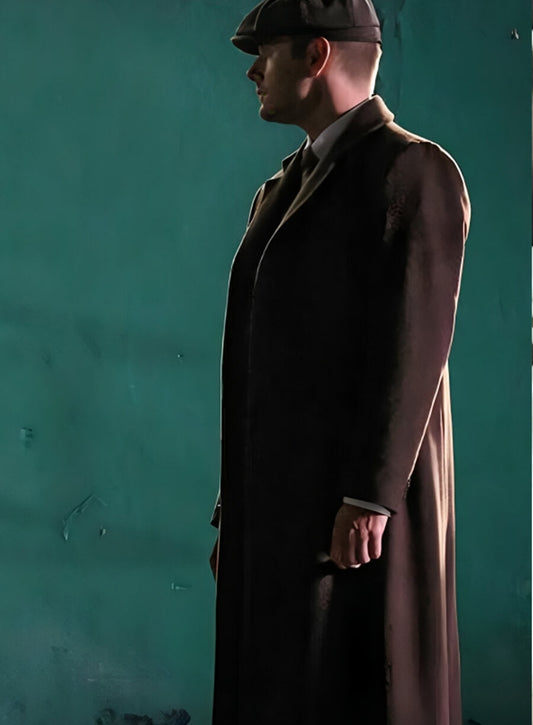 Harpoon Dean Winchester Inspired Brown Wool Fabric Coat - Supernatural Tv Series Style