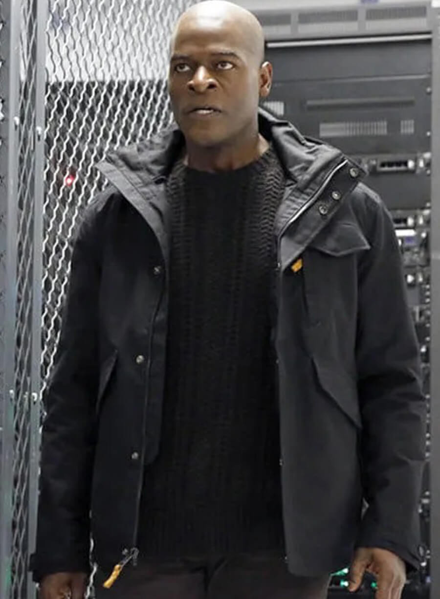 Harpoon Dembe Zuma Inspired Black Hooded Jacket - The Blacklist Style