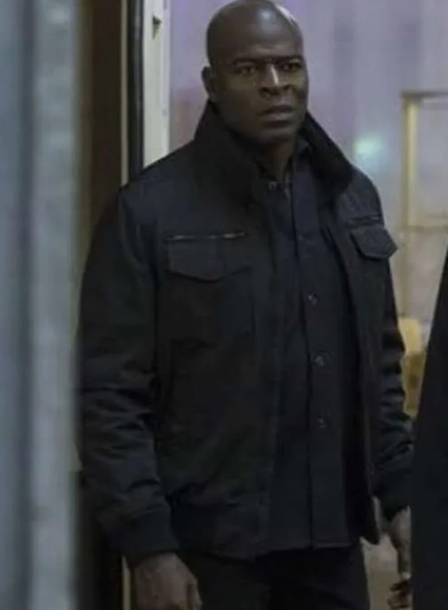 Harpoon Dembe Zuma Inspired Black Hooded Jacket - The Blacklist Style