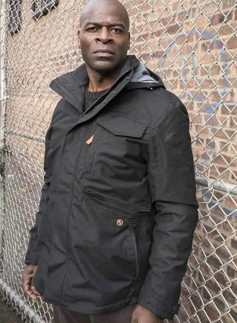 Harpoon Dembe Zuma Inspired Black Hooded Jacket - The Blacklist Style
