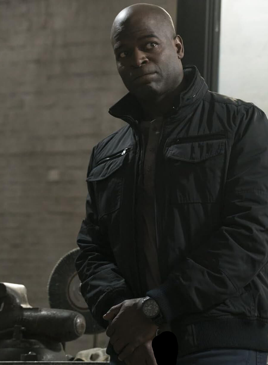 Harpoon Dembe Zuma Inspired Black Hooded Jacket - The Blacklist Style