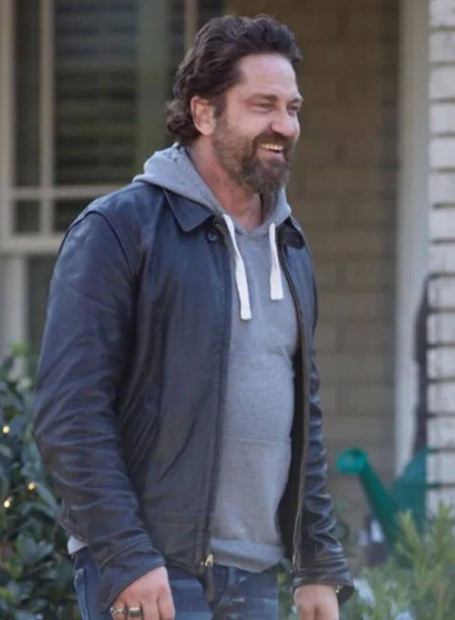 Harpoon Big Nick Inspired Black Leather Jacket - Den of Thieves 2 Style