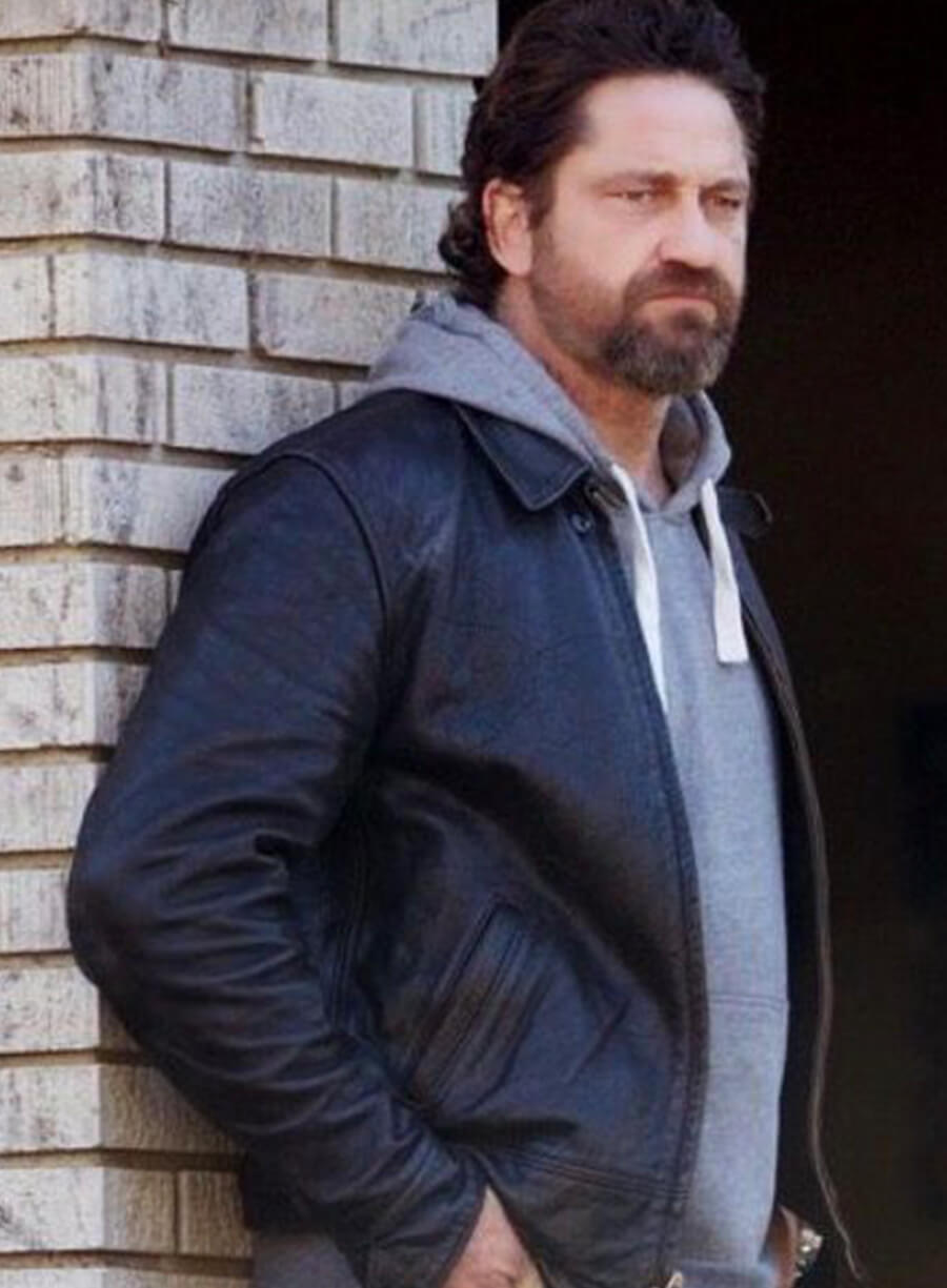 Harpoon Big Nick Inspired Black Leather Jacket - Den of Thieves 2 Style