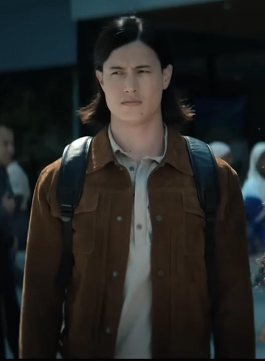Harpoon Jordan Li Inspired Brown Leather Jacket - Gen V S02 Style