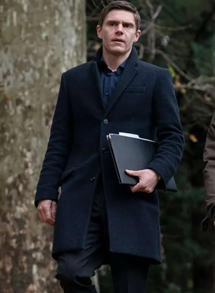 Harpoon Siobhan Sheehan Inspired Black Coat - Mare of Easttown Style
