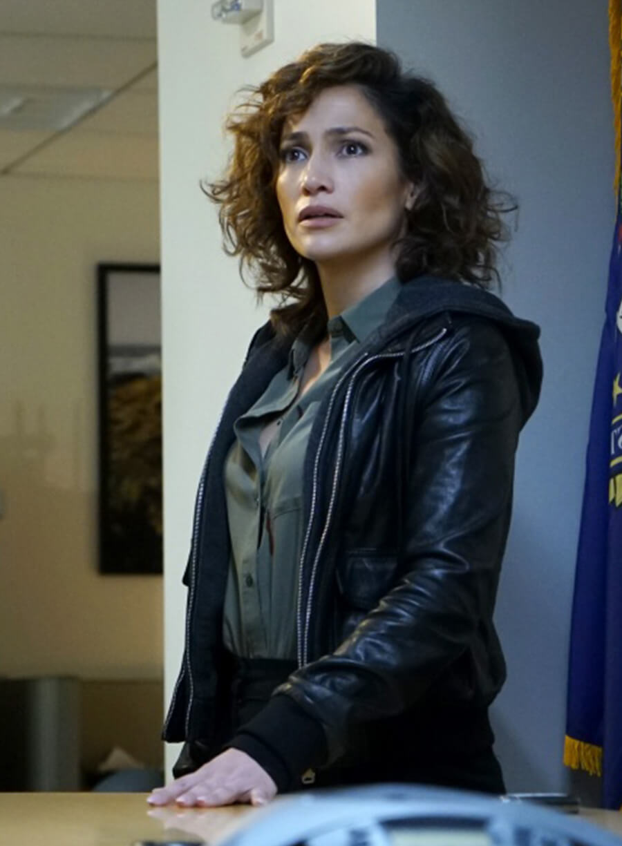 Harpoon Detective Harlee Santos Inspired Black Leather Jacket - Shades of Blue Style