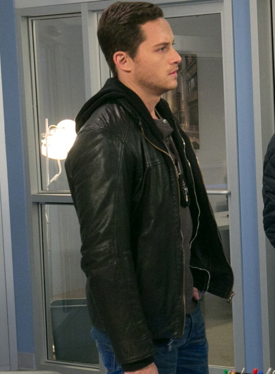 Harpoon Jay Halstead Inspired Black Real Leather Leather Jacket - Chicago Med Style