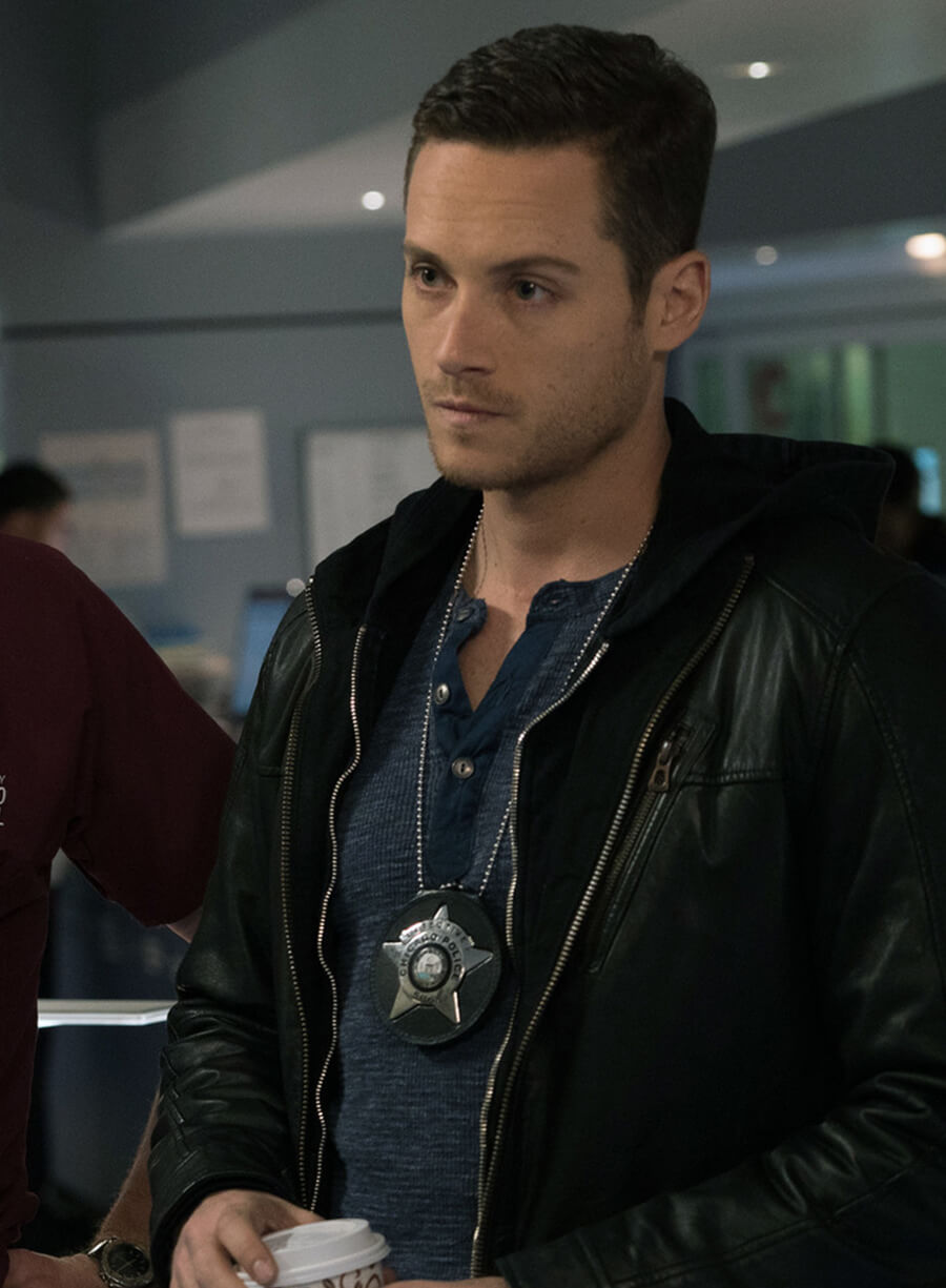 Harpoon Jay Halstead Inspired Black Real Leather Leather Jacket - Chicago Med Style