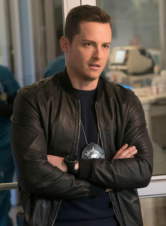 Harpoon Jay Halstead Inspired Brown Real Leather Bomber Jacket - Chicago Med S02 Style