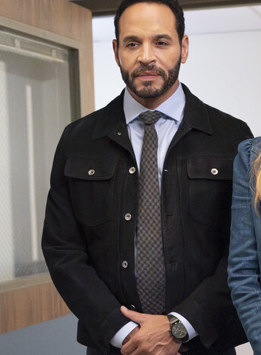 Harpoon Detective Karadec Inspired Black Leather Jacket - High Potential Style