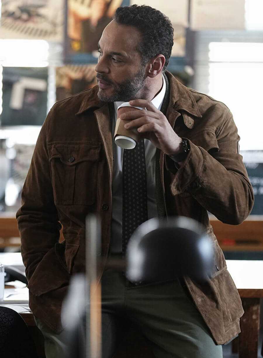 Harpoon Detective Karadec Inspired Brown Leather Jacket - High Potential S01 Style