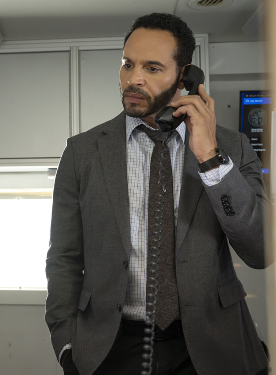 Harpoon Detective Karadec Inspired Grey Leather Jacket - High Potential S01 Style