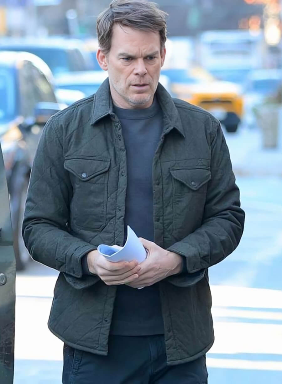 Harpoon Dexter Morgan Inspired Grey Leather Jacket - Dexter Resurrection Style