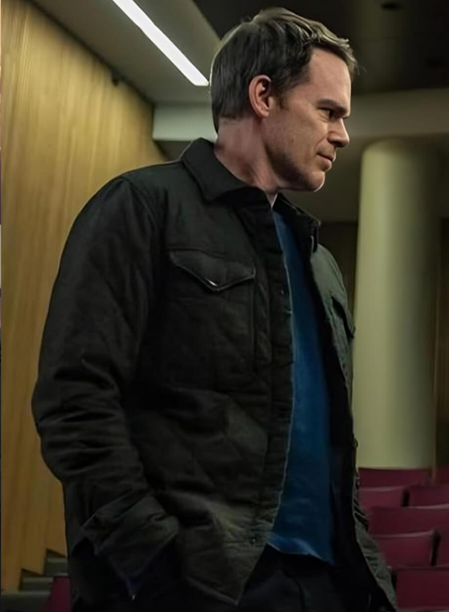 Harpoon Dexter Morgan Inspired Grey Leather Jacket - Dexter Resurrection Style