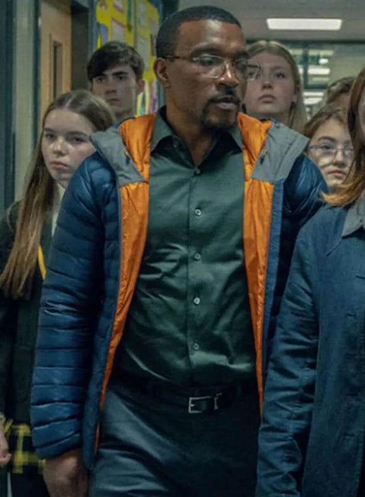 Harpoon DI Luke Bascombe Inspired Blue Hooded Jacket - Adolescence 2025 Style