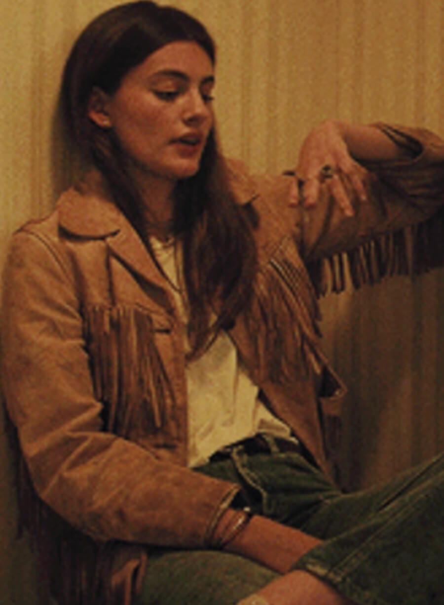 Harpoon Hope Inspired Brown Suede Leather Leather Jacket - Booksmart Style