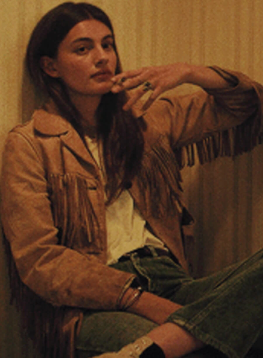 Harpoon Hope Inspired Brown Suede Leather Leather Jacket - Booksmart Style