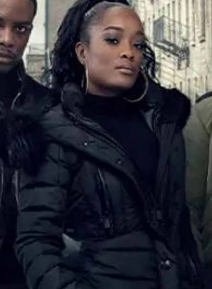 Harpoon Diana Tejada Inspired Black Hooded Jacket - Power Book II: Ghost Style