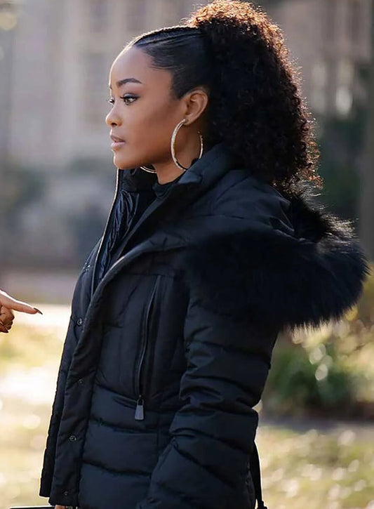 Harpoon Diana Tejada Inspired Black Hooded Jacket - Power Book II: Ghost Style