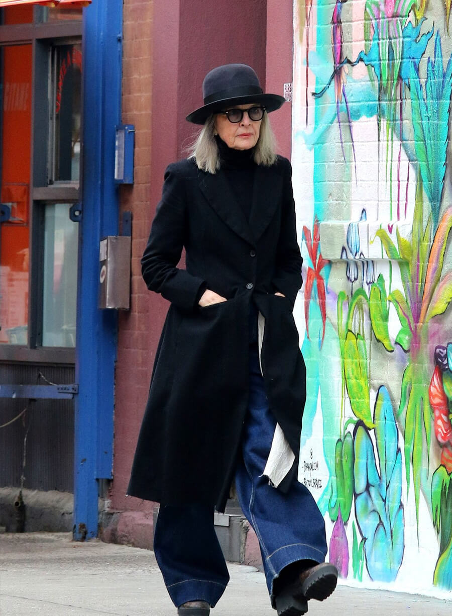 Harpoon Diane Keaton Inspired Black Coat