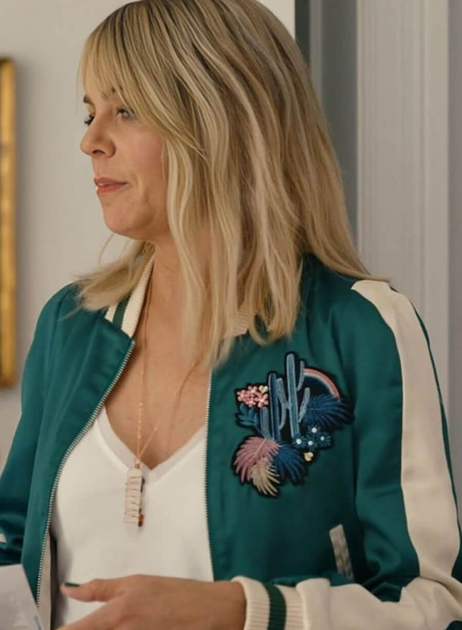 Harpoon DJ Vance Inspired Green Varsity Jacket - Hacks Tv Series Style