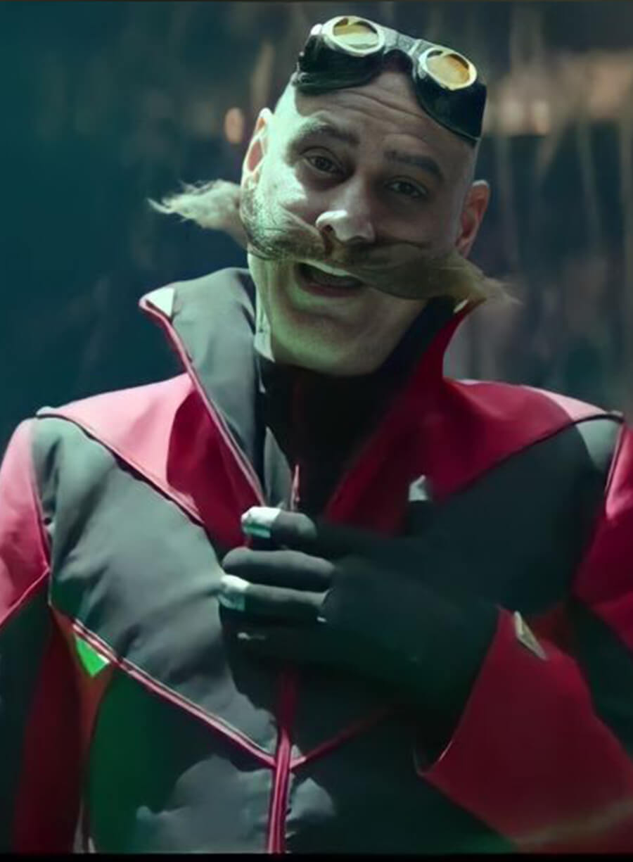 Harpoon Doctor Eggman Inspired Red & Black Coat - Sonic the Hedgehog 2 Style