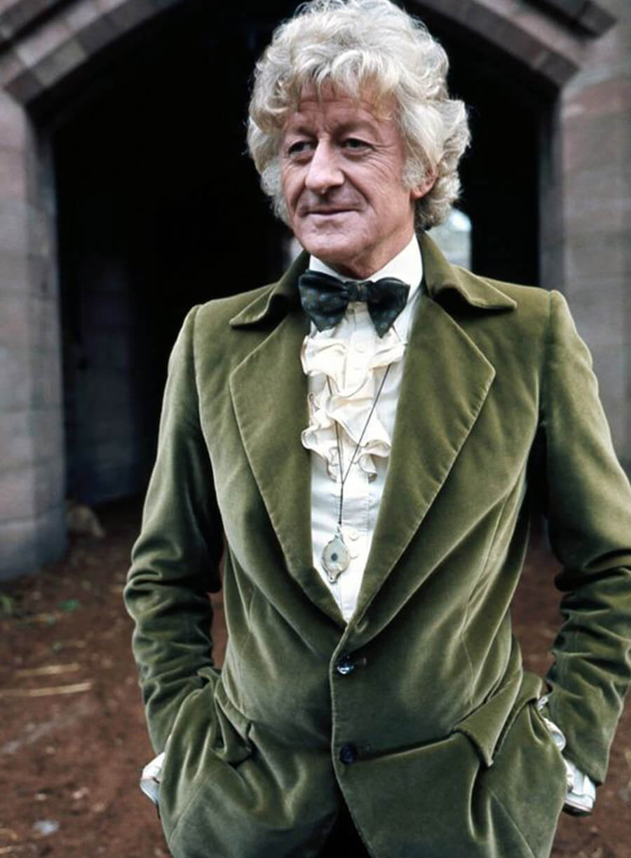 Doctor Who Jon Pertwee Third Doctor Green Velvet Blazer
