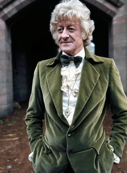 Doctor Who Jon Pertwee Third Doctor Green Velvet Blazer