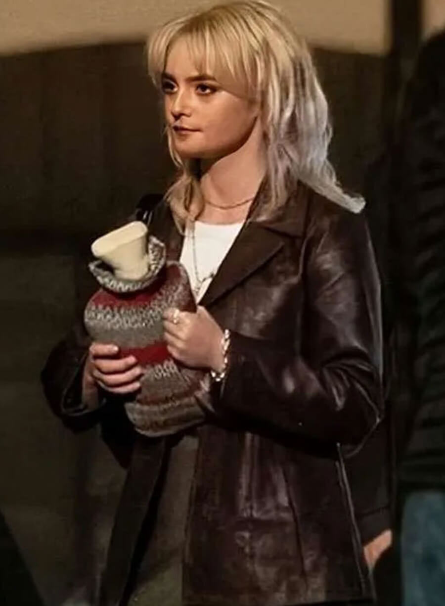 Harpoon Ruby Sunday Inspired Brown Leather Jacket - Doctor Who TV Series Style