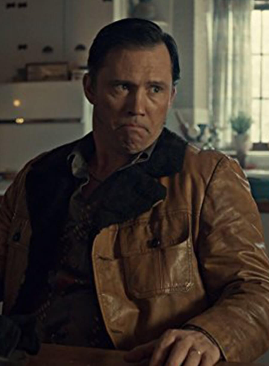 Harpoon Dodd Gerhardt Inspired Brown Leather Jacket - Fargo Style
