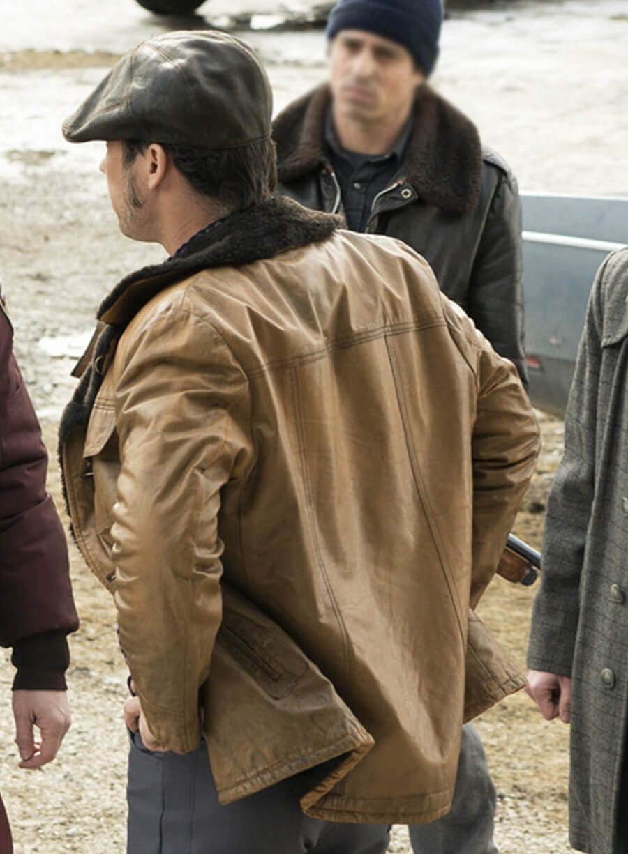 Harpoon Dodd Gerhardt Inspired Brown Leather Jacket - Fargo Style