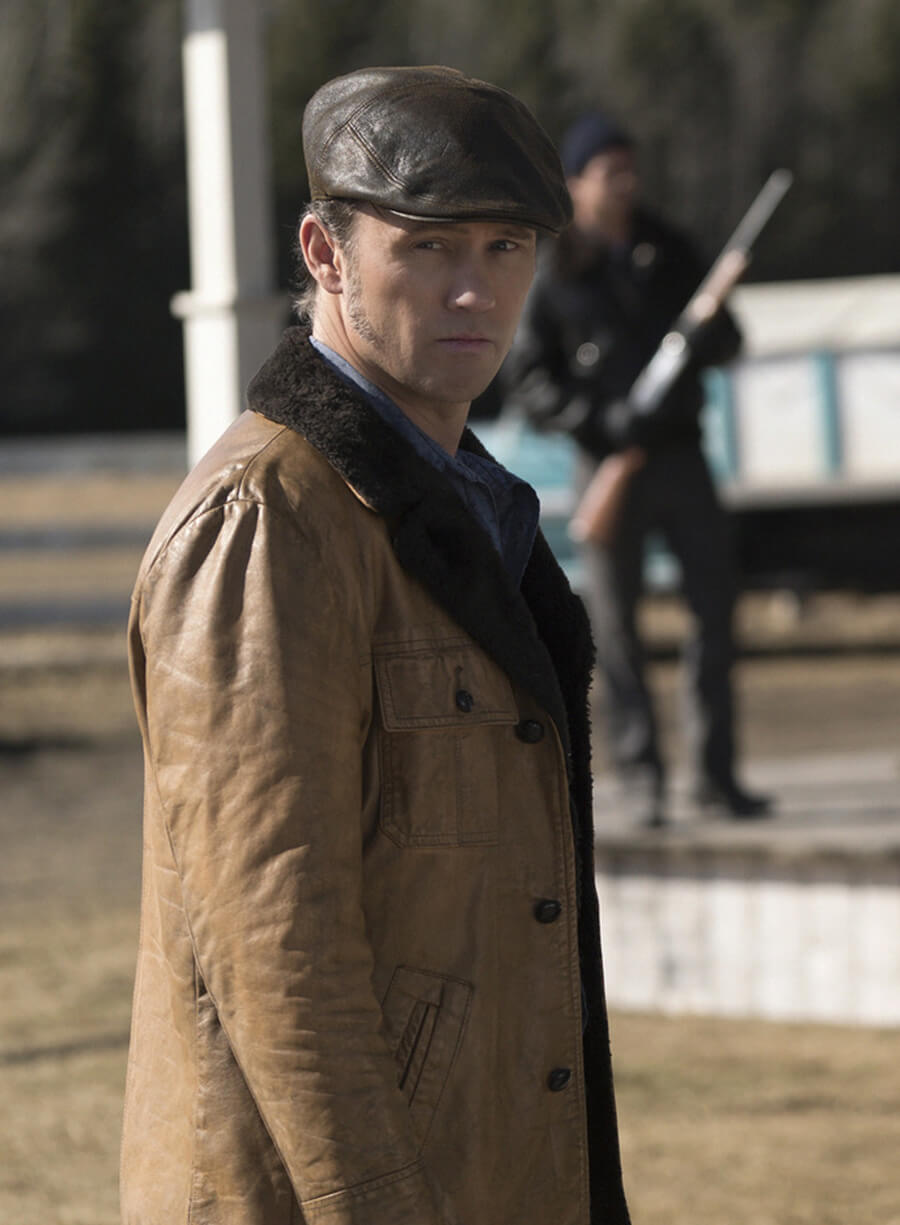 Harpoon Dodd Gerhardt Inspired Brown Leather Jacket - Fargo Style