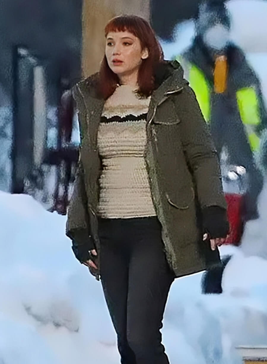 Harpoon Kate Dibiasky Inspired Green Hooded Jacket - Don't Look Up Style